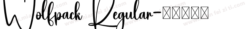 Wolfpack Regular字体转换
